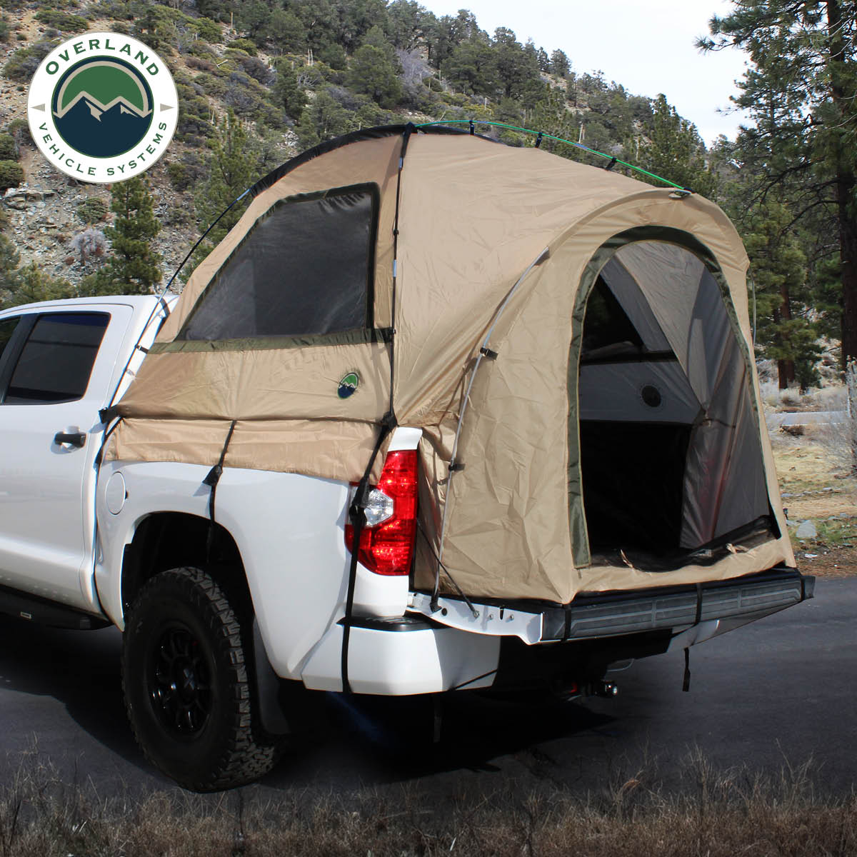 LD TACT - Bed Tent Full Size 6.5', Tan Body & Green Rainfly