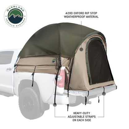 LD TACT - Bed Tent Mid Size 5.0'-5.2', Tan Body & Green Rainfly