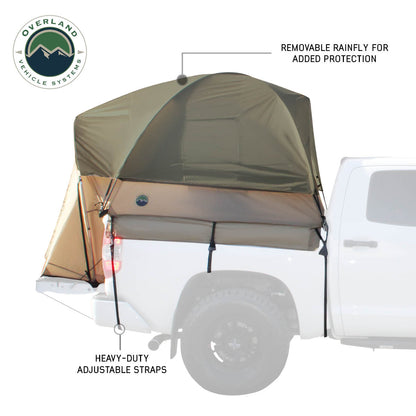 LD TACT - Bed Tent Mid Size 5.0'-5.2', Tan Body & Green Rainfly