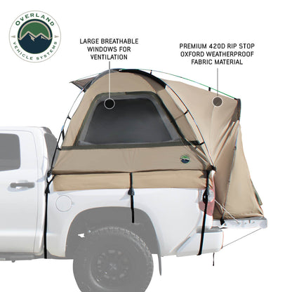 LD TACT - Bed Tent Mid Size 5.0'-5.2', Tan Body & Green Rainfly