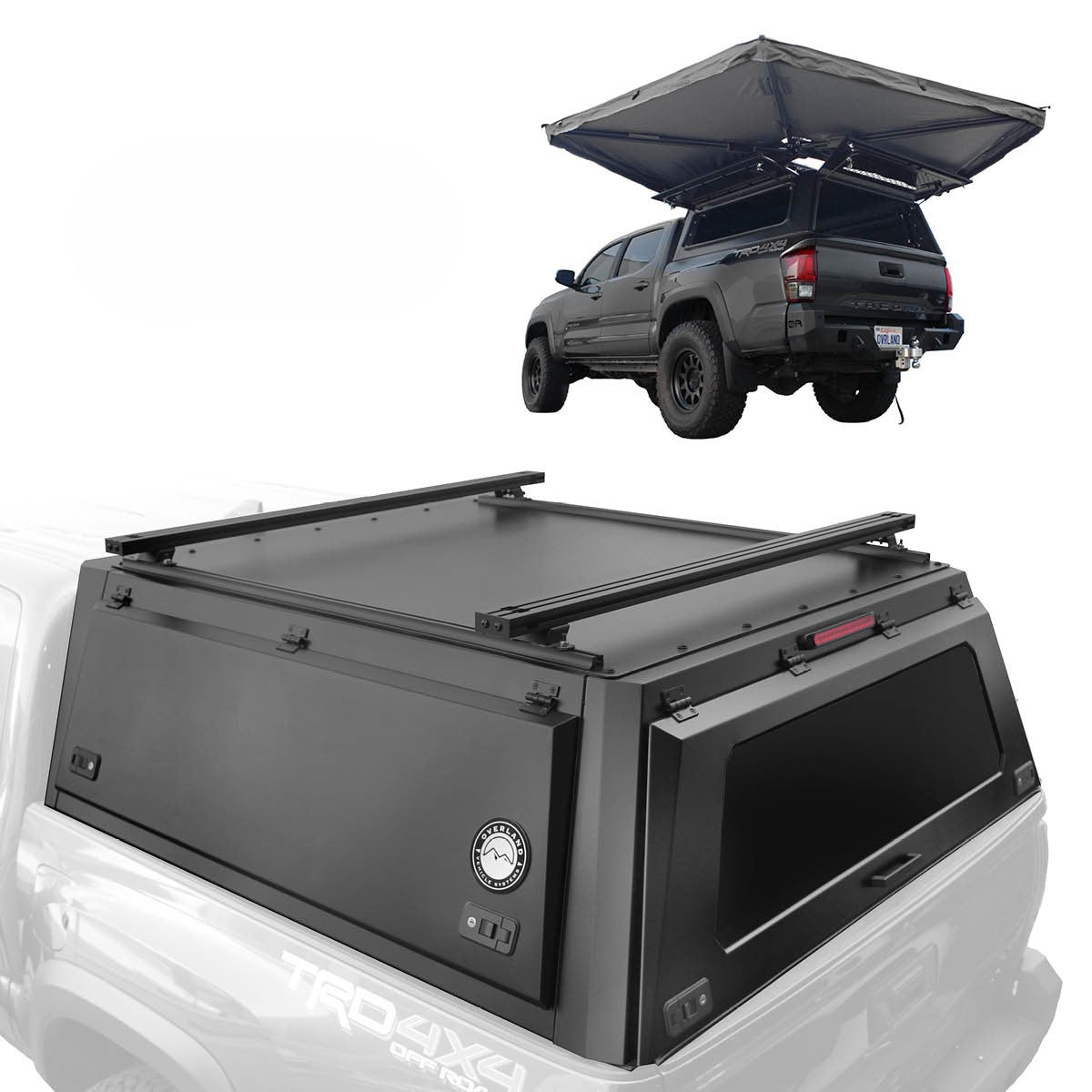 Expedition - Truck Cap W/Full Wing Doors, Front and Rear Windows & 3rd Brake Light