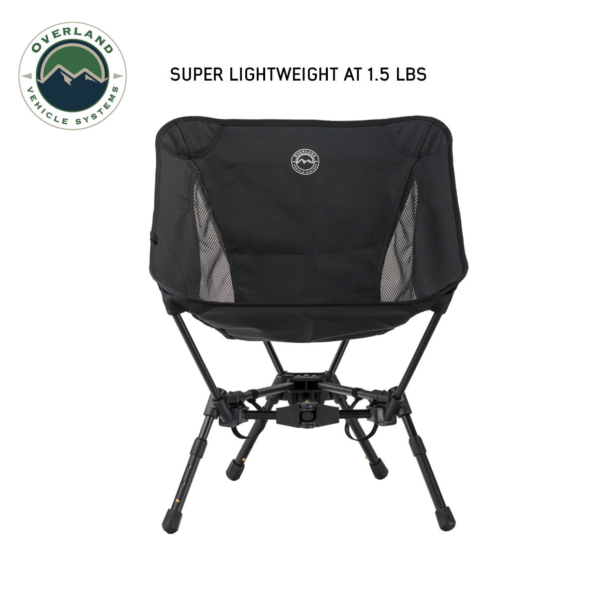 Compact Camping Chair - Aluminum Base and Storage Bag