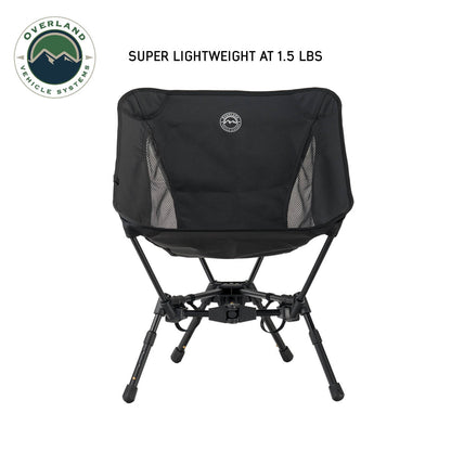 Compact Camping Chair - Aluminum Base and Storage Bag