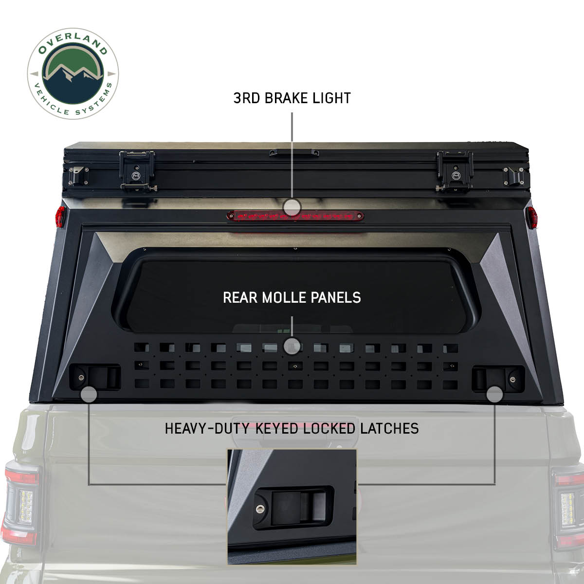 MagPak - Camper W/Tent, Lights, Rear Molle Panel, Side Tie Downs, Front & Rear Windows - 2019-2024 Jeep Gladiator