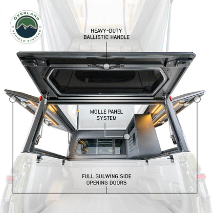 MagPak - Camper W/Tent, Lights, Rear Molle Panel, Side Tie Downs, Front & Rear Windows - 2019-2024 Jeep Gladiator