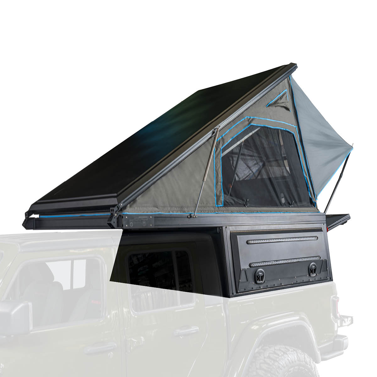 MagPak - Camper W/Tent, Lights, Rear Molle Panel, Side Tie Downs, Front & Rear Windows