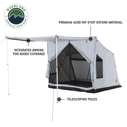 LD P.S.T. - Portable Safari Ground Tent Large, Grey Body & Grey Trim