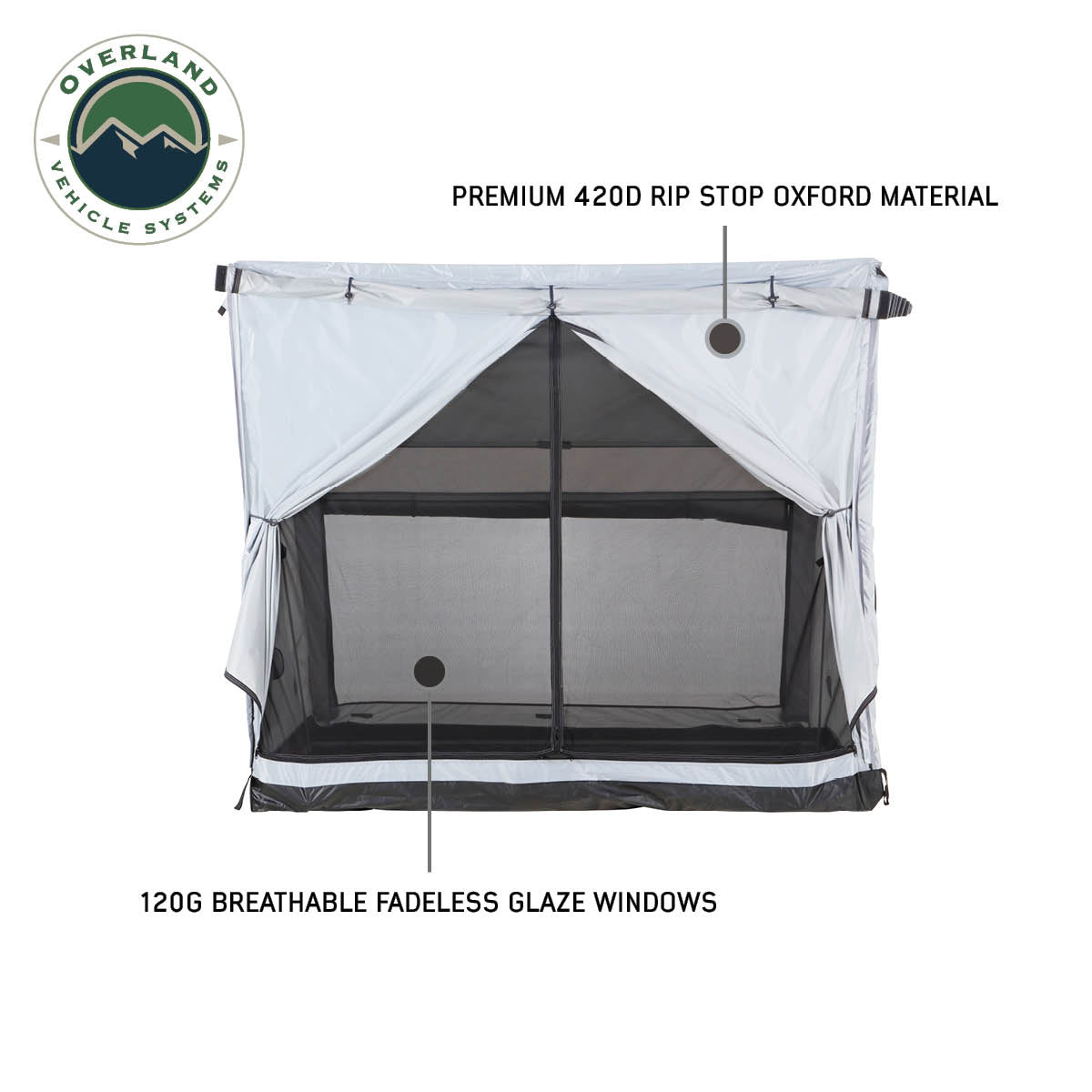 LD P.S.T. - Portable Safari Ground Tent Large, Grey Body & Grey Trim