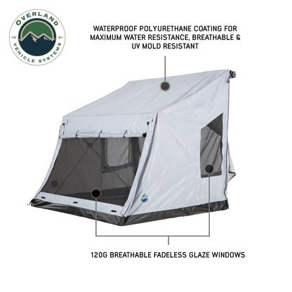 LD P.S.T. - Portable Safari Ground Tent Large, Grey Body & Grey Trim