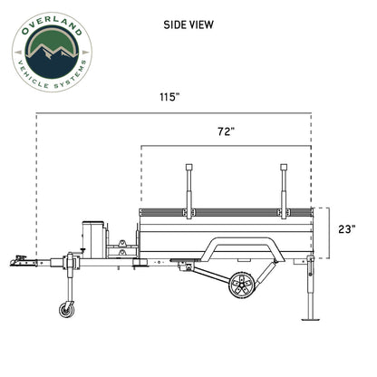 Off Road Trailer - Military Style with Full Articulating Suspension, 5x5 Bolt Pattern