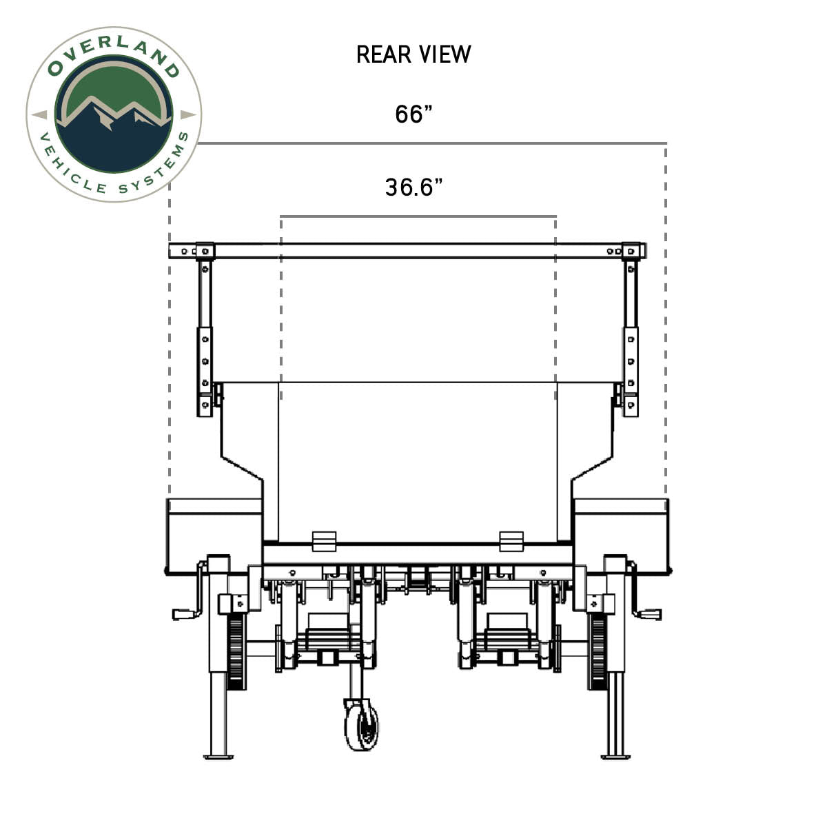 Off Road Trailer - Military Style with Full Articulating Suspension, 5x5 Bolt Pattern