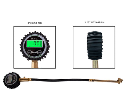 Digital Tire Gauge with Valve Kit & Storage Bag