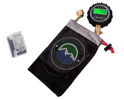 Digital Tire Gauge with Valve Kit & Storage Bag