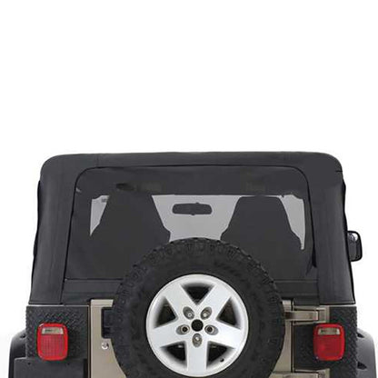 Replacement Soft Top With Tinted Upper Doors - Black Diamond - TJ