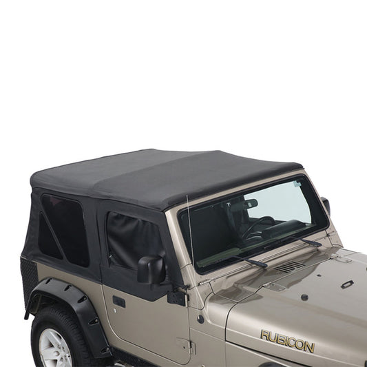 Replacement Soft Top With Upper Doors - Black Diamond - TJ