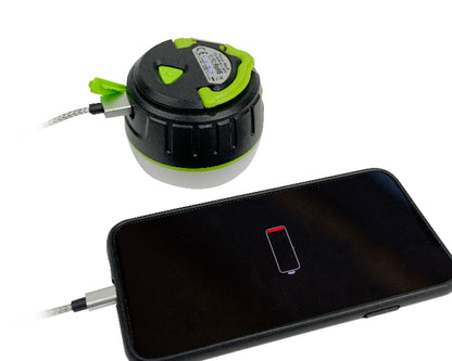 Portable Camp Light with Magnet, Hook & USB Charging