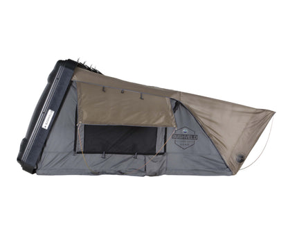 HD Bushveld 4 - Cantilever Hard Shell Roof Top Tent, 4 Person, Grey Body & Green Rainfly