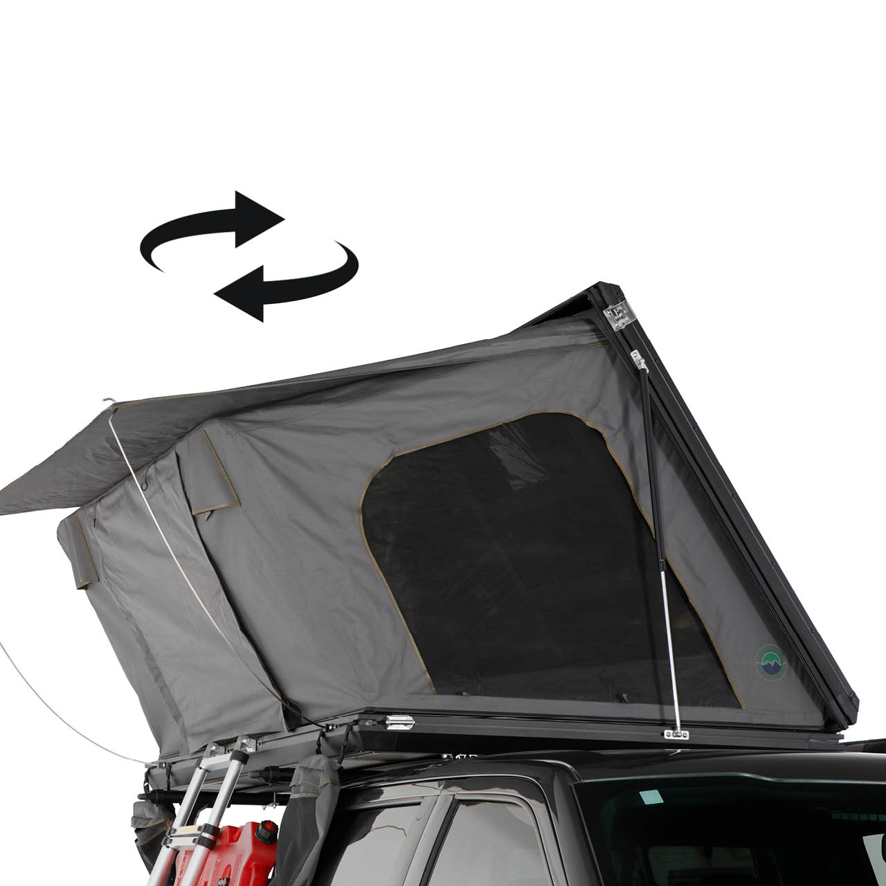 HD Sidewinder - Aluminum Roof Top Tent, 2 Person, Grey Body & Grey Rainfly