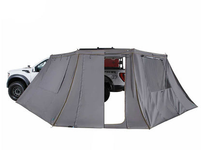 HD Nomadic 180 - LTE Awning Wall, Universal, Grey Body, Green Trim with Storage Bag