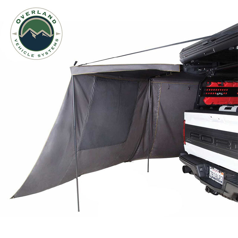 HD Nomadic 180 - LTE Awning Wall, Universal, Grey Body, Green Trim with Storage Bag