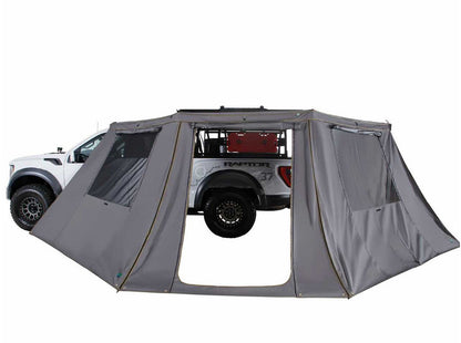 HD Nomadic 180 - LTE Awning Wall, Universal, Grey Body, Green Trim with Storage Bag