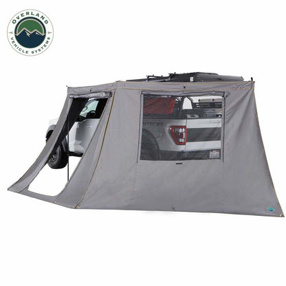 HD Nomadic 180 - LTE Awning Wall, Universal, Grey Body, Green Trim with Storage Bag