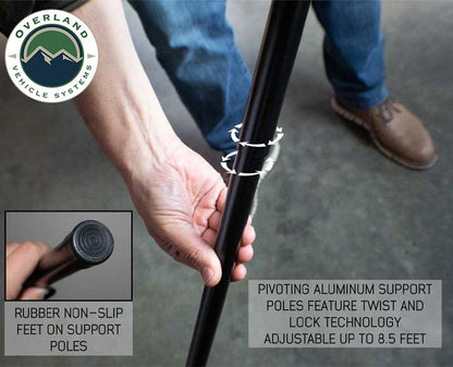 HD Nomadic 180 - Awning Poles, 3.0 Meter 4 Piece Kit