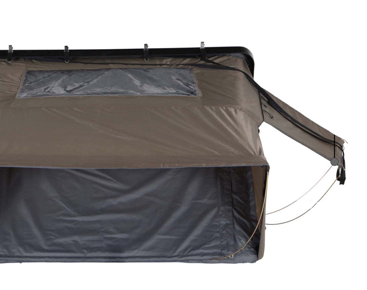 HD Bushveld 2 - Cantilever Hard Shell Roof Top Tent, 2 Person, Grey Body & Green Rainfly