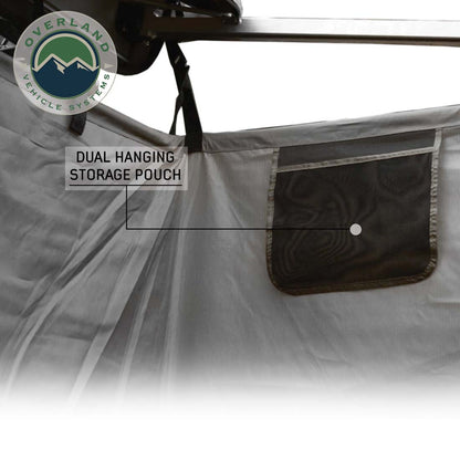 HD Nomadic Shower - Single Person Quick Deploying Shower, 42” x 42”, Grey Body, Green Trim W/Black Travel Bag