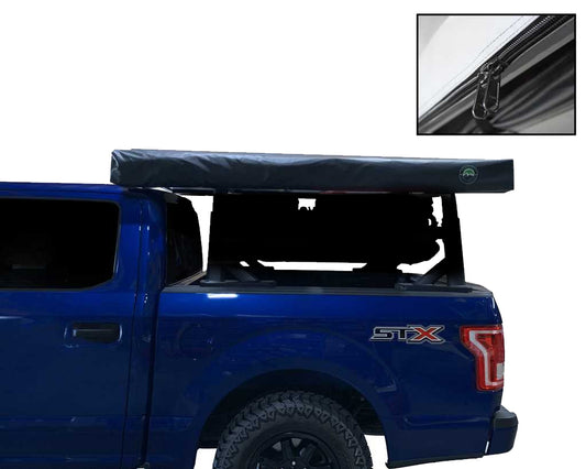 HD Nomadic 270 LT - Awning, Driver Side, Grey Body, Green Trim & Black Travel Cover  - No Brackets, No Hardware, No Accessories