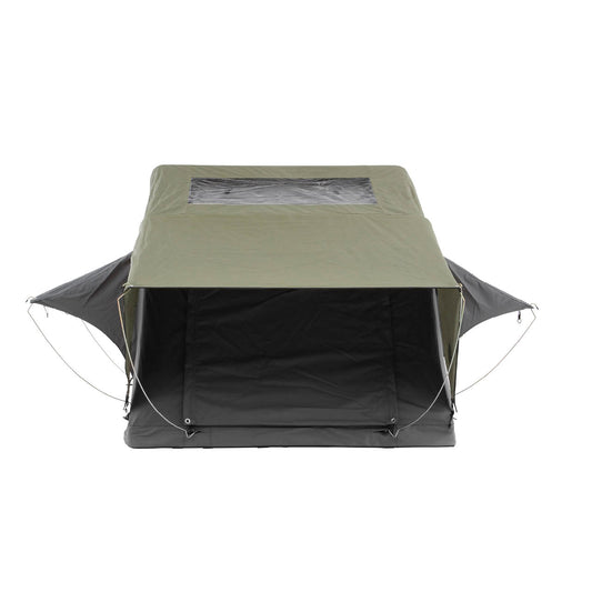 HD Nomadic N2E - Soft Sided Roof Top Tent, 2 Person, Grey Body & Green Rainfly