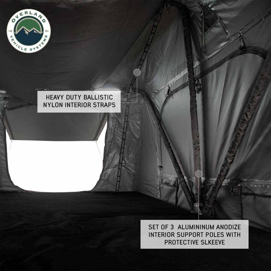 HD Nomadic N2E - Soft Sided Roof Top Tent, 2 Person, Grey Body & Green Rainfly