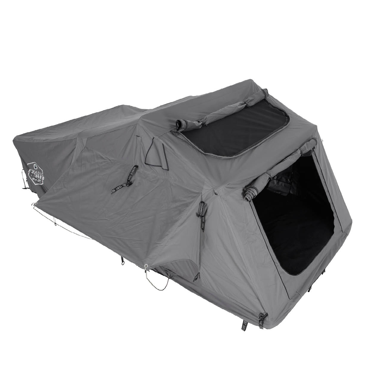 HD Nomadic N3E - Soft Sided Roof Top Tent, 3 Person, Grey Body & Green Rainfly