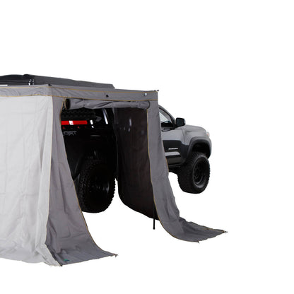 HD Nomadic 270 LTE - Awning Wall 1, Passenger Side, Grey Body, Green Trim W/Storage Bag