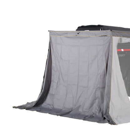 HD Nomadic 270 LTE - Awning Wall 2, Passenger Side, Grey Body, Green Trim W/Storage Bag