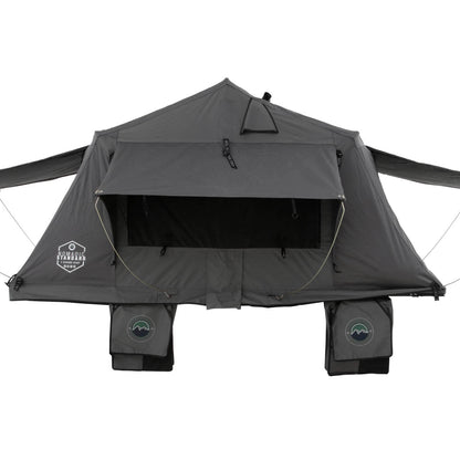 HD Nomadic N2S - Soft Sided Roof Top Tent, 2 Person, Grey Body & Green Rainfly