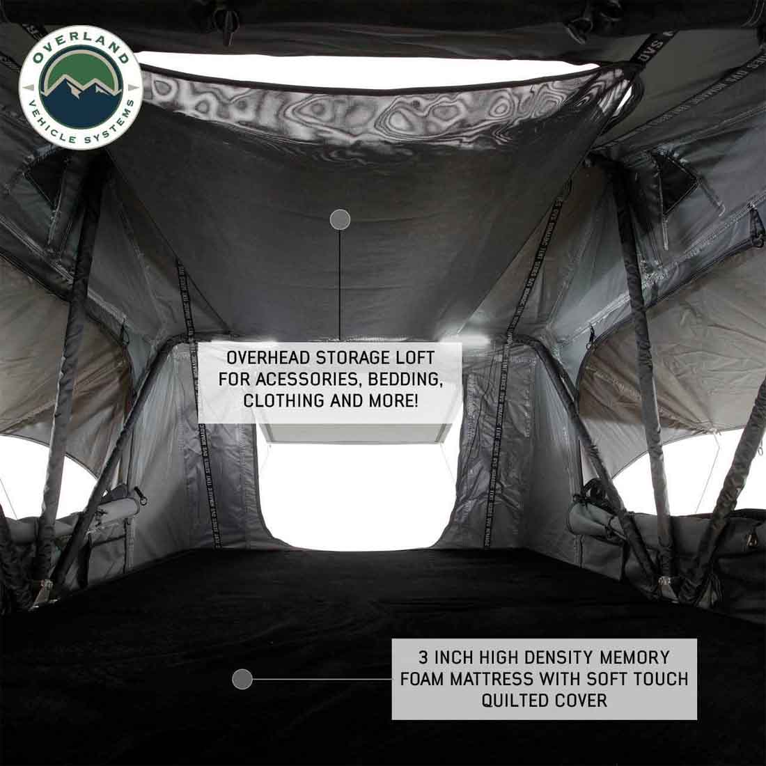 HD Nomadic N2S - Soft Sided Roof Top Tent, 2 Person, Grey Body & Green Rainfly