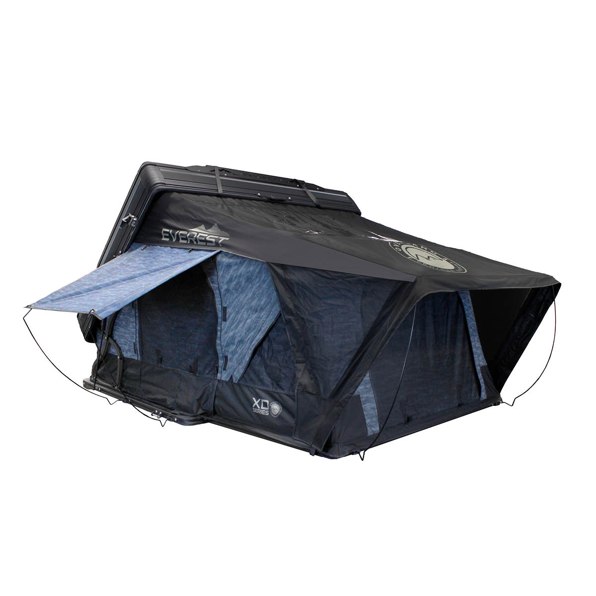 XD Everest 2 - Cantilever Aluminum Roof Top Tent, 2 Person, Grey Body & Black Rainfly