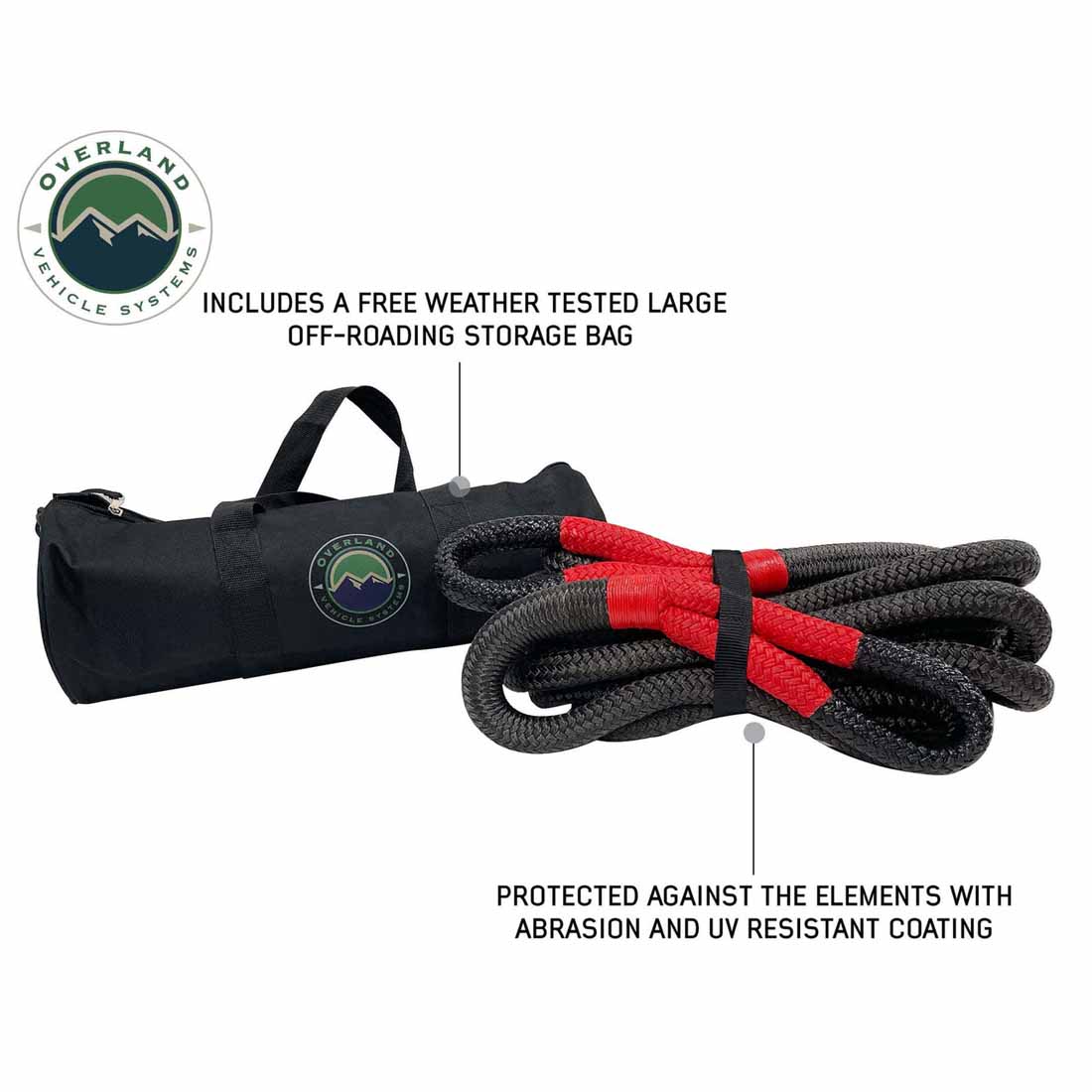 Brute Kinetic Recovery Strap 1" x 30" With Storage Bag