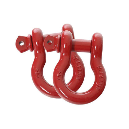 Recovery Shackle 3/4" 4.75 Ton Red - Sold In Pairs