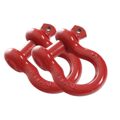 Recovery Shackle 3/4" 4.75 Ton Red - Sold In Pairs