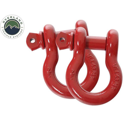 Recovery Shackle 3/4" 4.75 Ton Red - Sold In Pairs