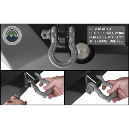 Recovery Shackle 3/4" 4.75 Ton Grey - Sold In Pairs