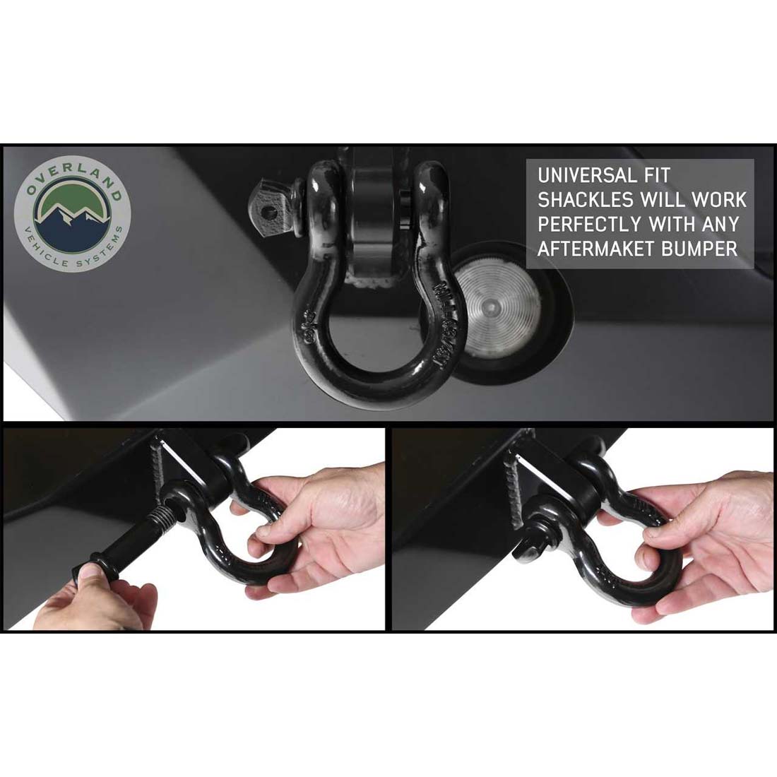 Recovery Shackle 3/4" 4.75 Ton - Black