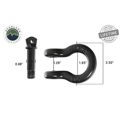 Recovery Shackle 3/4" 4.75 Ton - Black