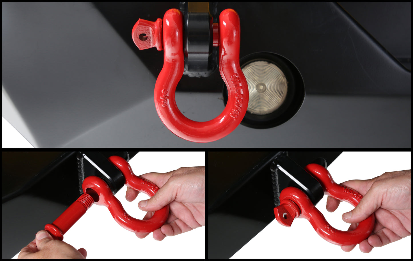 Recovery Shackle 3/4" 4.75 Ton - Red