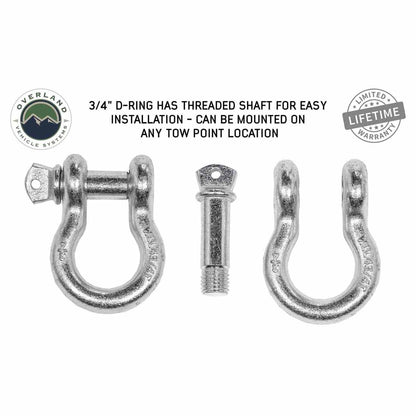 Recovery Shackle 3/4" 4.75 Ton - Zinc