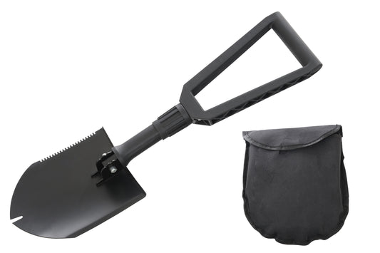 Multi Functional Military Style Utility Shovel with Nylon Carrying Case