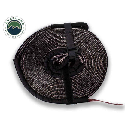 Tow Strap 20,000 lb. 2" x 30' Gray With Black Ends & Storage Bag