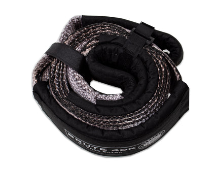 Heavy Duty Tow Strap 40,000 lb. 4” x 8’ - Gray with Black Ends & Storage Bag